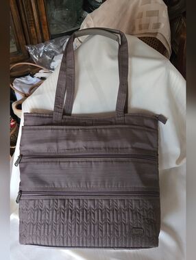 New Lug Taxi Tote In Brushed Walnut